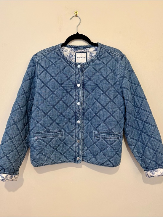Tommy Bahama Jackets & Blazers - Tommy Bahama Quilted Indigo Denim Jacket